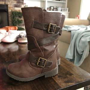 Kenneth Cole Reaction Girls Brown Boots size 6
